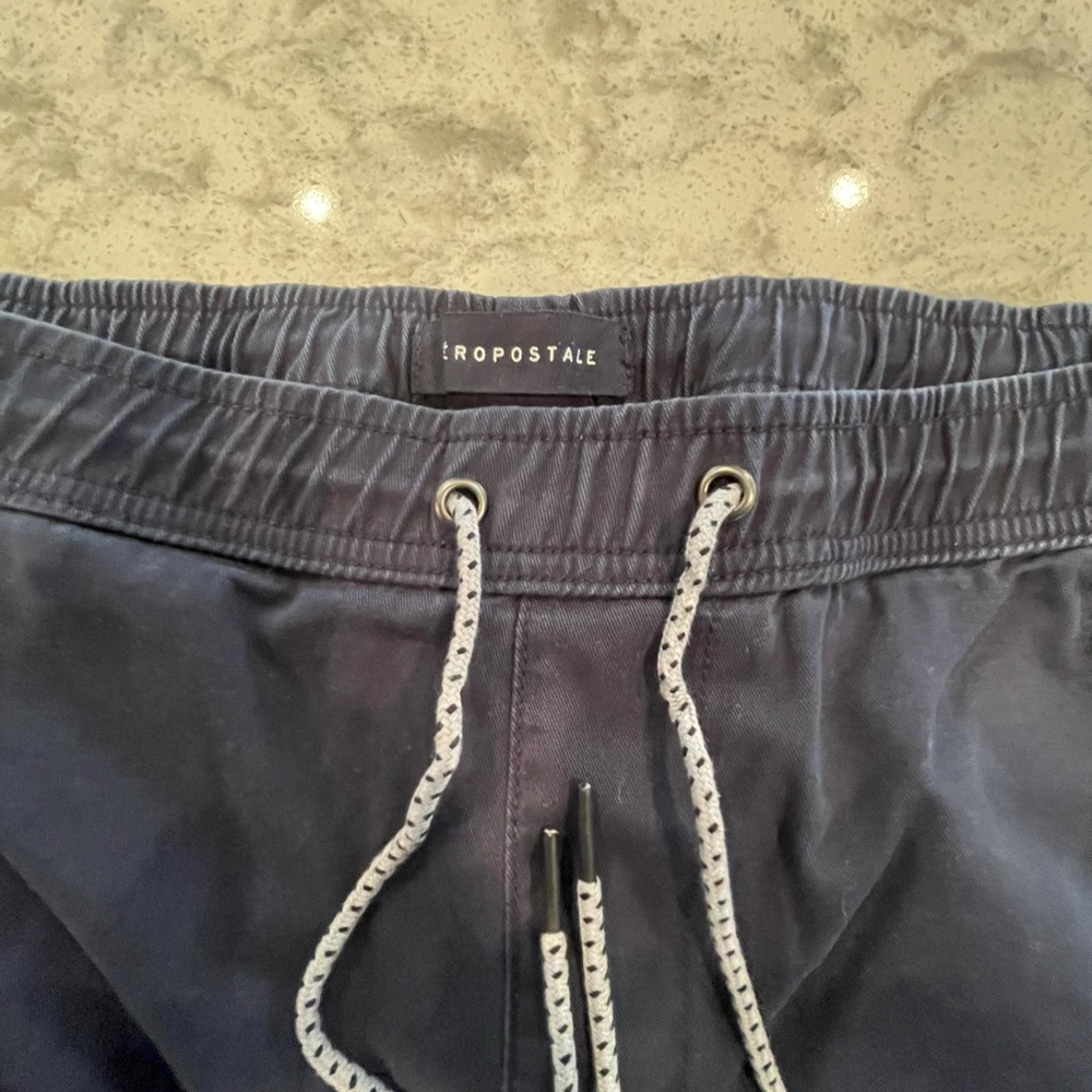 Selling, Khaki & Navy Blue Men’s Large Joggers. $12 each or both pairs for $20.